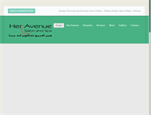 Tablet Screenshot of heravenuesalon.com